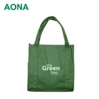 Promotional coated custom printed recycled eco tnt grocery handle pp non woven bag