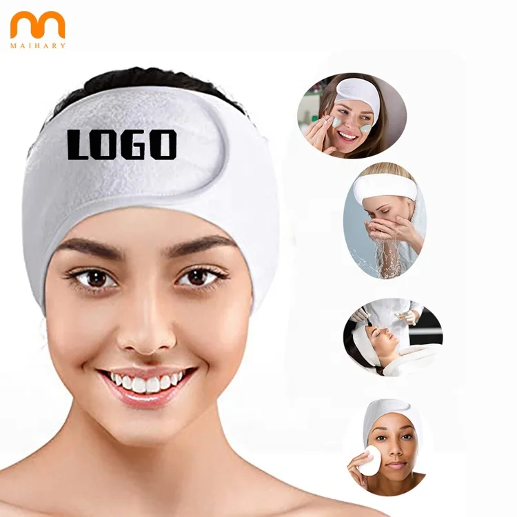 makeup spa salon washing face beauty with magic tape custom logo headband hairband skincare
makeup spa salon washing face beauty with magic tape custom logo headband hairband skincare