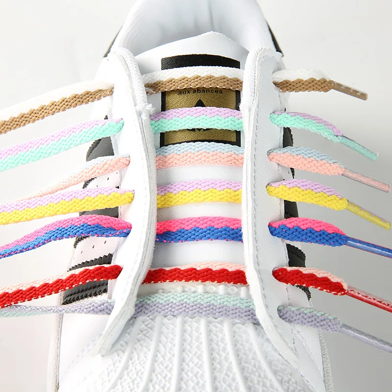 Youki custom fashion good quality shoe laces 8mm width 1.1-1.6m length , wholesale custom flat 2 colors shoelace
Youki custom fashion good quality shoe laces 8mm width 1.1-1.6m length , wholesale custom flat 2 colors shoelace