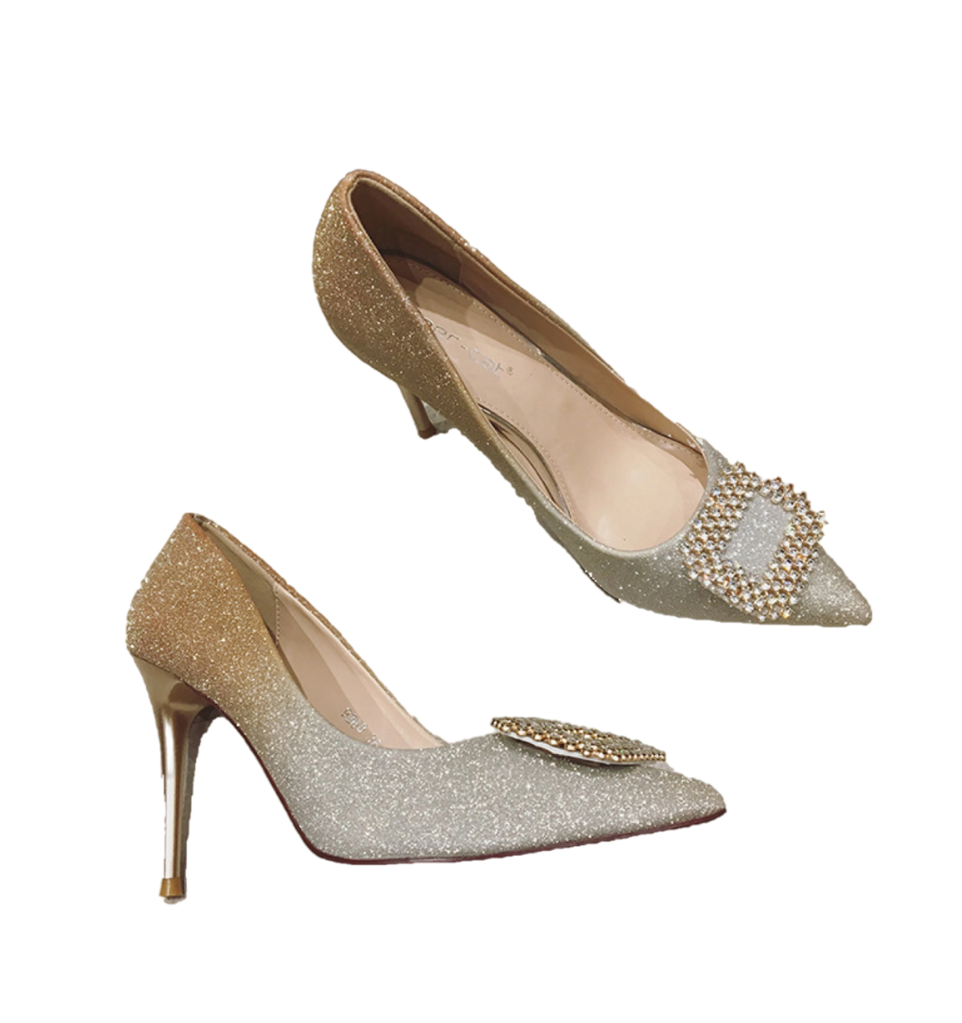 Gradient Ramp Crystal Snowflake Buckle Heels Pointy Stiletto High-heeled Shoes, Picture
Gradient Ramp Crystal Snowflake Buckle Heels Pointy Stiletto High-heeled Shoes, Picture