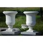 Engraved Craft Outdoor Vase Marble Flower Vase for Sale