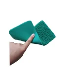 anti-slip full stretch PVC 100% polyester green door carpet firm foam backing pet feeding mat