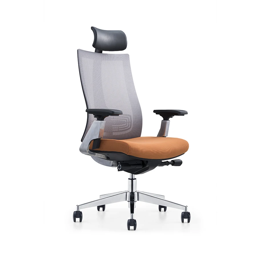 Luxury mesh back office chair high back boss chair with adjustable 3D armrest, Different colors for options
Luxury mesh back office chair high back boss chair with adjustable 3D armrest, Different colors for options