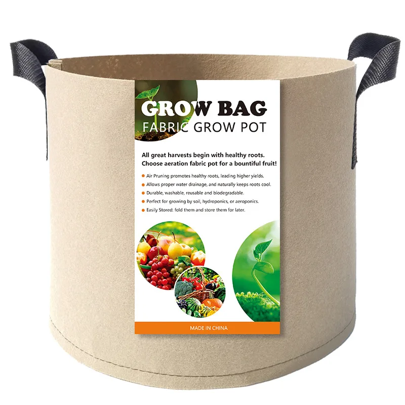 Heavy Duty Thickened 1 / 3 / 5 / 7 / 10 / 15 / 20 / 25 / 40 / 50 / 75 / 100 / 200 Gallon Fabric Grow Bag for Trees and Flowers, Customized color
Heavy Duty Thickened 1 / 3 / 5 / 7 / 10 / 15 / 20 / 25 / 40 / 50 / 75 / 100 / 200 Gallon Fabric Grow Bag for Trees and Flowers, Customized color
