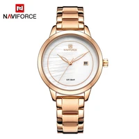 

Hot Sale Fashion NAVIFORCE NF5008 Ladies Quartz Brand Watch Japan Movt Women Stainless Steel Watches
