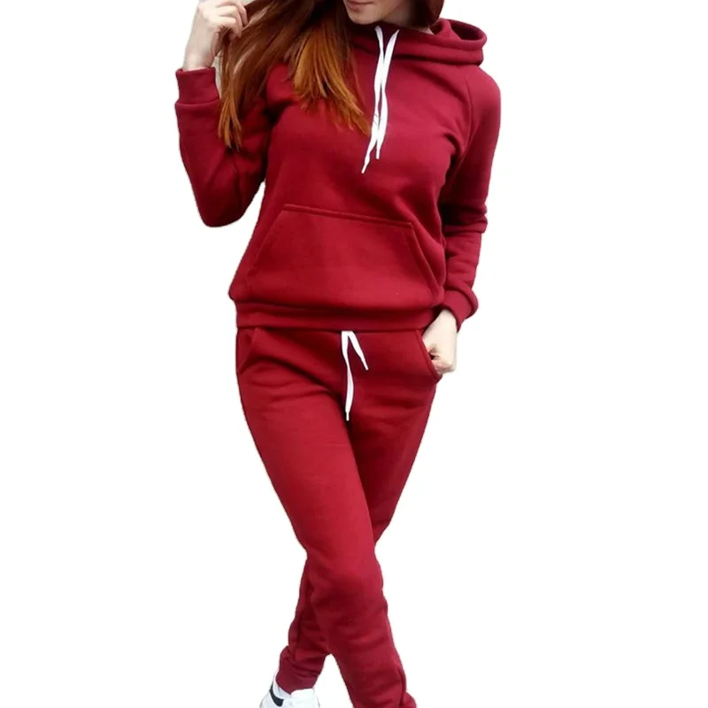 wholesale custom autumn and winter new women's fleece sports suit hooded long-sleeved trousers sweater solid lace two-piece suit
wholesale custom autumn and winter new women's fleece sports suit hooded long-sleeved trousers sweater solid lace two-piece suit