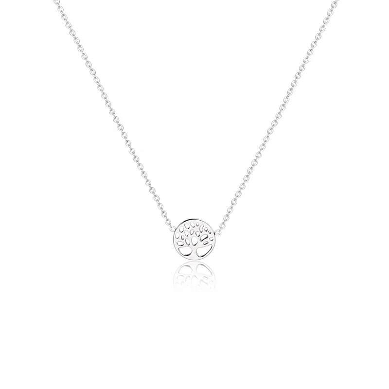 Exquisite Fashion Jewelry Stainless Steel Silver Hollow Round Tree Of Life Pendant Necklace
Exquisite Fashion Jewelry Stainless Steel Silver Hollow Round Tree Of Life Pendant Necklace