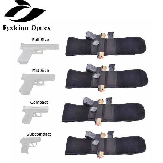 High Quality Adjustable Universal Tactical Concealed Carry Belly Band Pistol Holsters Pistol Gun Case for Right Hand, Black
High Quality Adjustable Universal Tactical Concealed Carry Belly Band Pistol Holsters Pistol Gun Case for Right Hand, Black