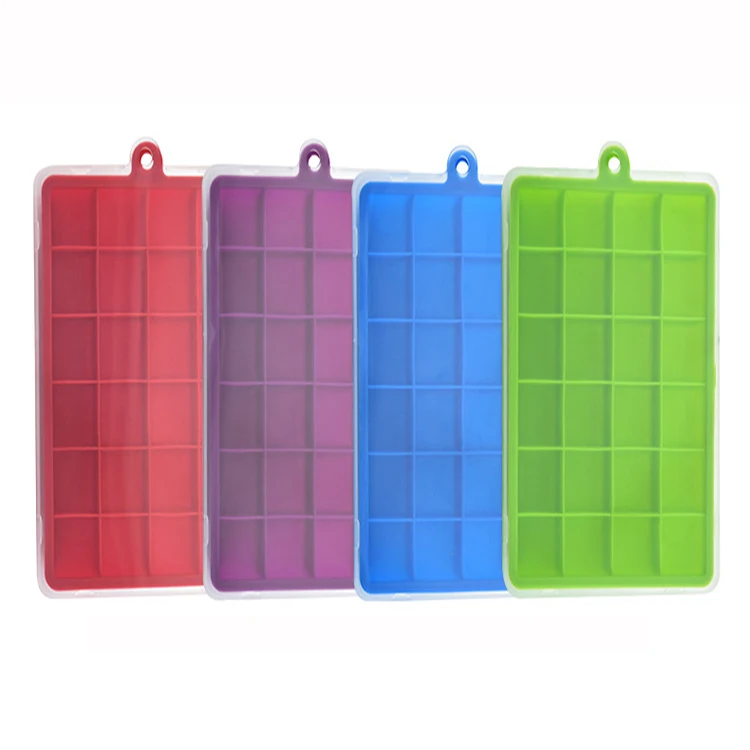 Wholesale 24 lattice square silicone ice lattice mould with cover soft self-maker ice maker ice cream mold
Wholesale 24 lattice square silicone ice lattice mould with cover soft self-maker ice maker ice cream mold