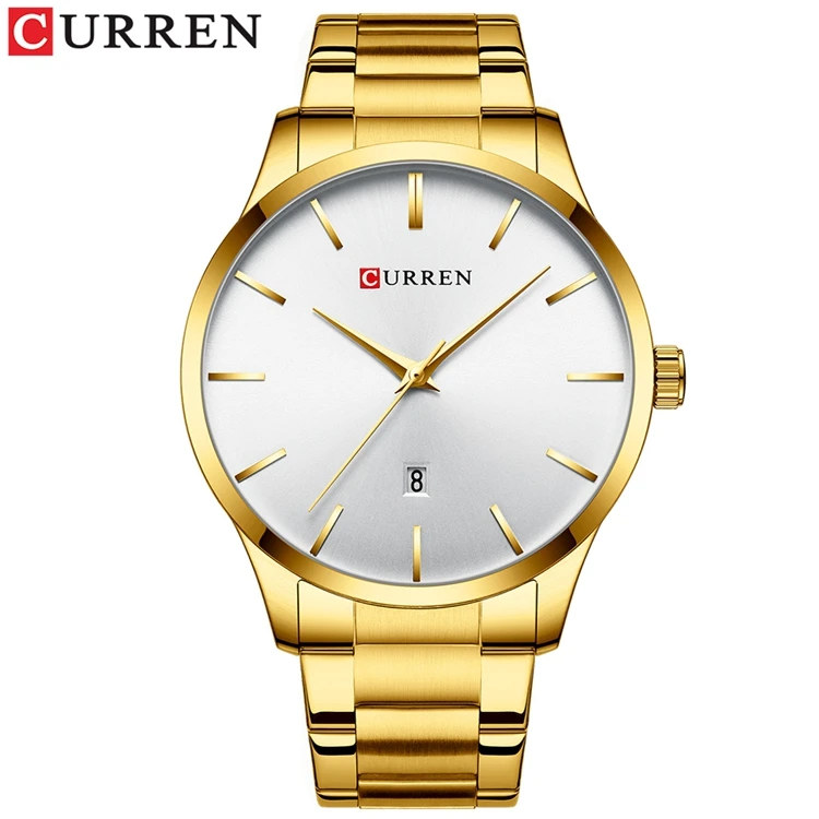 CURREN 8357 Business Man Japan Quartz Calendar Gold Stainless Steel Strap Watch Simple Classic Watches For men, As picture
CURREN 8357 Business Man Japan Quartz Calendar Gold Stainless Steel Strap Watch Simple Classic Watches For men, As picture