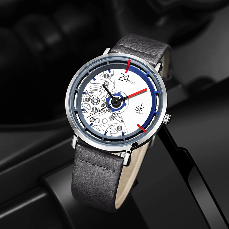 SHENGKE Men's Quartz Watches K9004 Leather Strap Vogue Casual Man New Modern Hour Clock Funny Sport Watches Relogio Masculino
SHENGKE Men's Quartz Watches K9004 Leather Strap Vogue Casual Man New Modern Hour Clock Funny Sport Watches Relogio Masculino