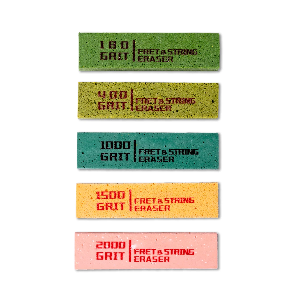 Guitar Fret Polishing Erasers Abraisive Rubber for Fret Wire 180 & 400 & 1000 & 1500 & 2000 Grit for Guitar Maintain Tool Kit
Guitar Fret Polishing Erasers Abraisive Rubber for Fret Wire 180 & 400 & 1000 & 1500 & 2000 Grit for Guitar Maintain Tool Kit
