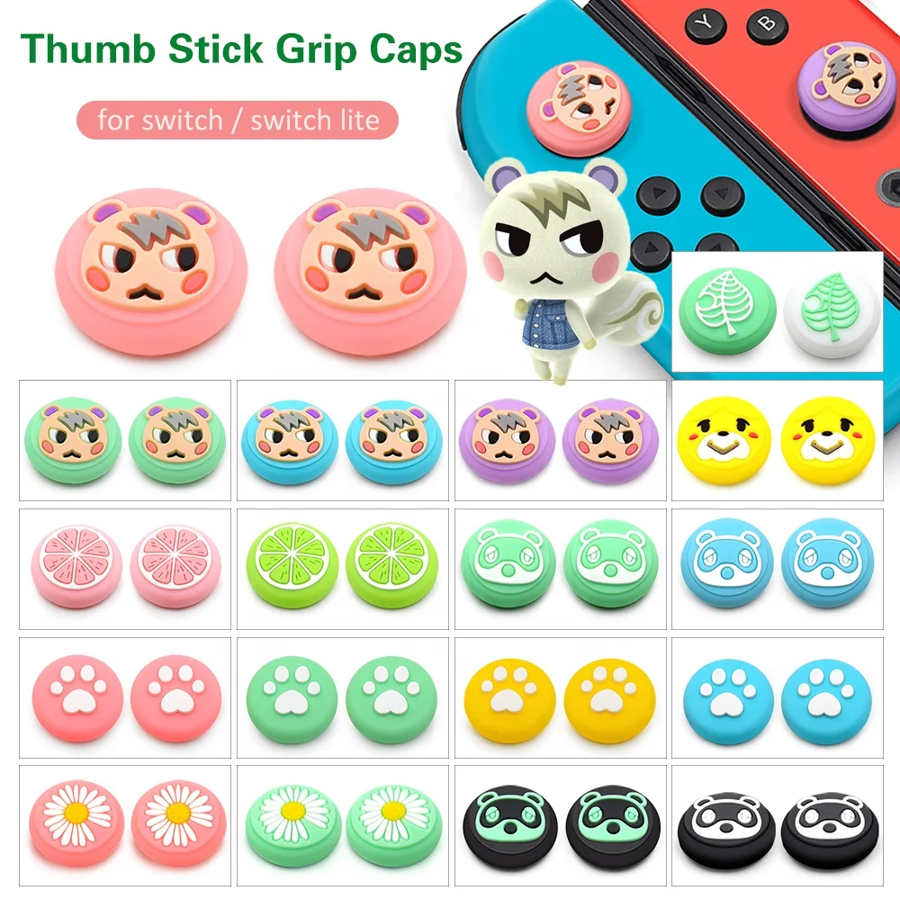 for Animal Crossing Thumbstick Key-cap Green Leaf Shape Silicone Anti Slip Thumb Stick Grip Key-Cap for Nintendo Switch Grip, Colorful
for Animal Crossing Thumbstick Key-cap Green Leaf Shape Silicone Anti Slip Thumb Stick Grip Key-Cap for Nintendo Switch Grip, Colorful