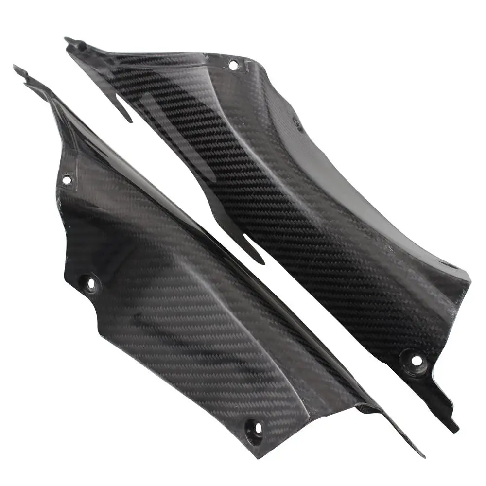 Motorcycle Carbon Fiber Black Fairing Air Duct Tube Cover UV Coating Fit For Honda CBR1000RR CBR 1000 RR CBR1000 RR 2012-2015