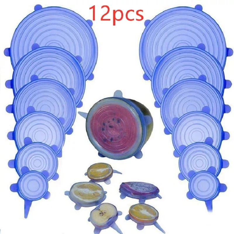 6 Pack Silicone Lids Silicone Stretch Lids for Pots Flexible Reusable Lids for Bowls Food Storage Home Organization Eco-friendly, White, blue, pink, yellow
6 Pack Silicone Lids Silicone Stretch Lids for Pots Flexible Reusable Lids for Bowls Food Storage Home Organization Eco-friendly, White, blue, pink, yellow