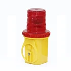 Battery power flashing led traffic cone warning light