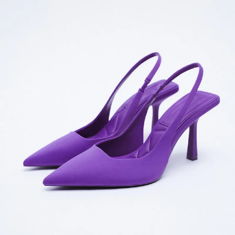 Purple Ladies Shoes Slingback Pointed Toe Dress Party Wedding High Heel Pumps 2021
Purple Ladies Shoes Slingback Pointed Toe Dress Party Wedding High Heel Pumps 2021