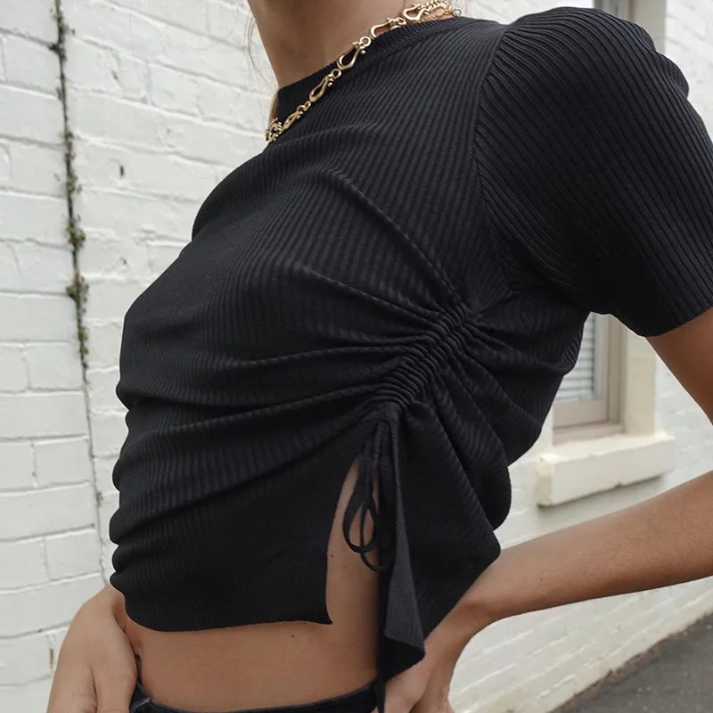 2020 new arrival women short sleeve o neck crop top Short slim mini ladies top blouse
2020 new arrival women short sleeve o neck crop top Short slim mini ladies top blouse