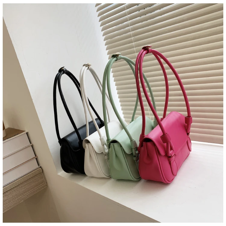 Wholesale Summer Bright Color Pink Women Underarm Bag Fashionable Leather Ladies Bag 2021, 4 colors
Wholesale Summer Bright Color Pink Women Underarm Bag Fashionable Leather Ladies Bag 2021, 4 colors