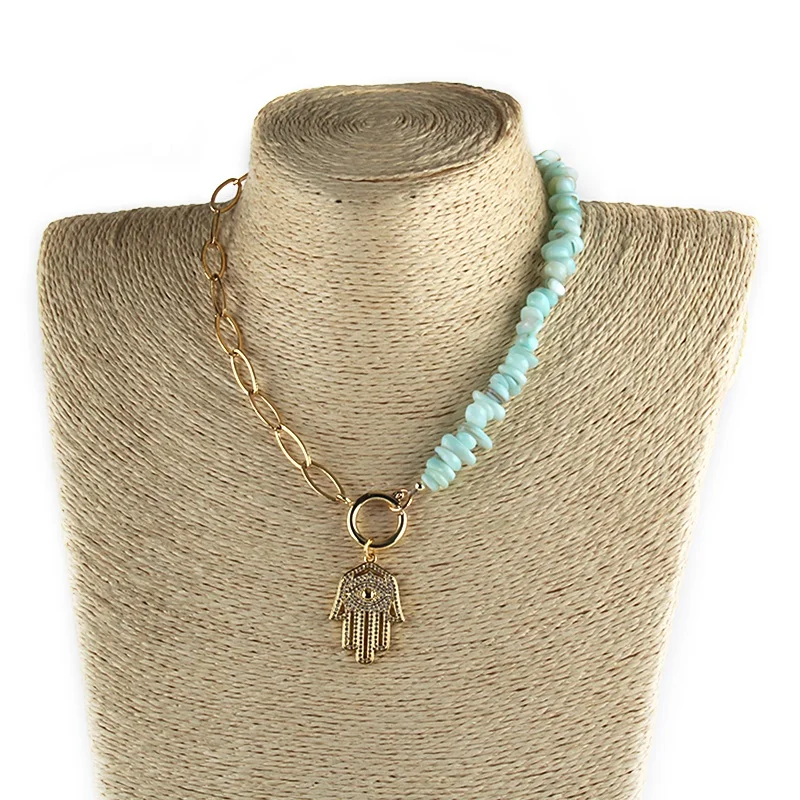 Fashion Beautiful Jewelry Zinc Alloy Link Chain Chip Stone Star Triangle Cross Palm Pendant Choker Necklace
Fashion Beautiful Jewelry Zinc Alloy Link Chain Chip Stone Star Triangle Cross Palm Pendant Choker Necklace