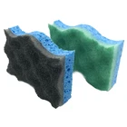 DH-A5-29 high water absorb low density professional loofah and cellulose sponge