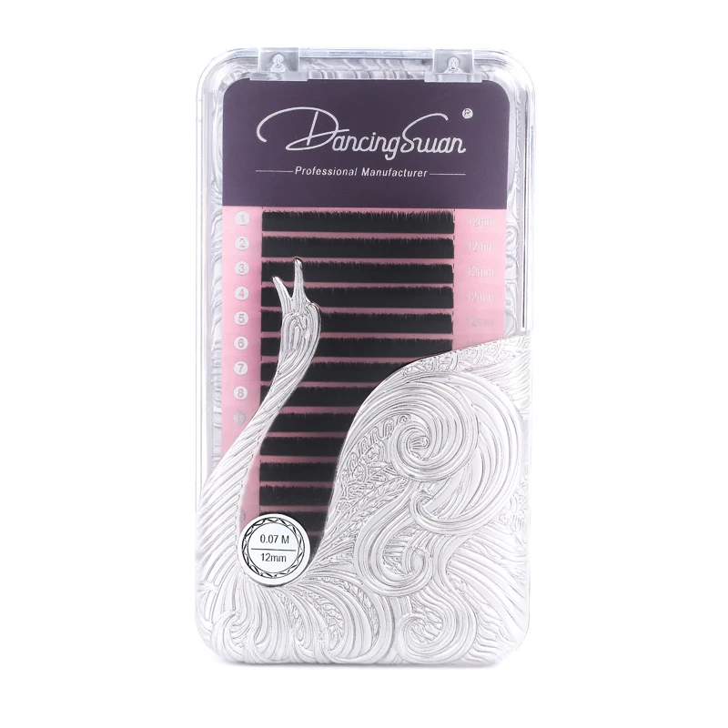 Dancing Swan mink private label world beauty DD volume eyelash extensions, Matte black
Dancing Swan mink private label world beauty DD volume eyelash extensions, Matte black