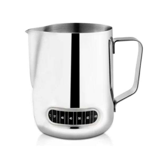 New Product 20 OZ Celsius Thermometer Measurement Coffee Pitcher Stainless Steel Frothing Jug Milk Pitcher with Thermometer
New Product 20 OZ Celsius Thermometer Measurement Coffee Pitcher Stainless Steel Frothing Jug Milk Pitcher with Thermometer