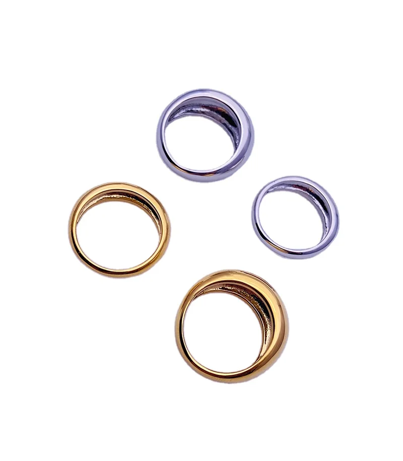 Wholesale Brass Polished Ring High Quality Tranish Free Ring for Women 
Wholesale Brass Polished Ring High Quality Tranish Free Ring for Women