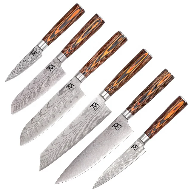 6pcs Professional Stainless Steel Kitchen Chef Knife Set Wholesale Customize Wood Handle Cooking Sharp Knives set With Logo
6pcs Professional Stainless Steel Kitchen Chef Knife Set Wholesale Customize Wood Handle Cooking Sharp Knives set With Logo