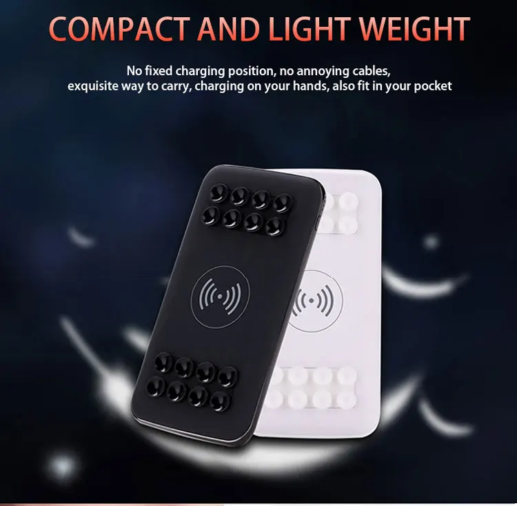 Power Bank 10000mAh Wireless Charging Treasure Suction Style Light Portable Mobile Phone Wireless Charger External Battery Pack - ANKUX.COM