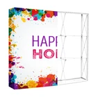 Folding Advertising Trade Show Equipment 3x3 4x3 SEG pop up display banner stand