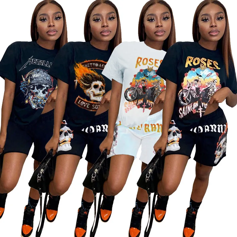 2021 Women Two Piece Set Short Sleeve Biker Shorts Outfits Wholesale Streetwear Printed Sweatsuit Jogging Short Pants Two Piece, Picture color
2021 Women Two Piece Set Short Sleeve Biker Shorts Outfits Wholesale Streetwear Printed Sweatsuit Jogging Short Pants Two Piece, Picture color