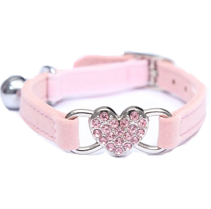 Hot Selling Pet Supplies Love Flocking Color Diamond Bell Cat Collar 8 Colors Adjustable
Hot Selling Pet Supplies Love Flocking Color Diamond Bell Cat Collar 8 Colors Adjustable