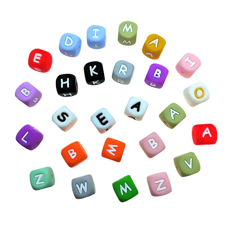 10%OFF 14 Colors In Stock Silicone Teething Beads Alphabet Food Grade Silicone Chewing Beads 12mm Silicone Letter Beads Set
10%OFF 14 Colors In Stock Silicone Teething Beads Alphabet Food Grade Silicone Chewing Beads 12mm Silicone Letter Beads Set
