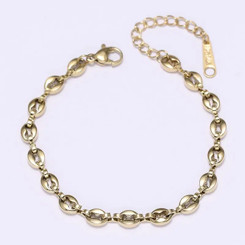 Latest Fashion Manufacturer Price Adjustable Stainless Steel Minimalist Gold Filled Charm Bracelet 
Latest Fashion Manufacturer Price Adjustable Stainless Steel Minimalist Gold Filled Charm Bracelet