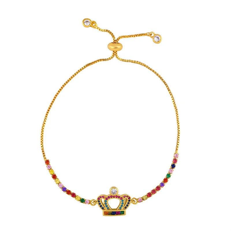 2020 Wholesale Brass Gold Plated Heart Shaped Colorful Zircon Bracelet Dylam jewelry
2020 Wholesale Brass Gold Plated Heart Shaped Colorful Zircon Bracelet Dylam jewelry