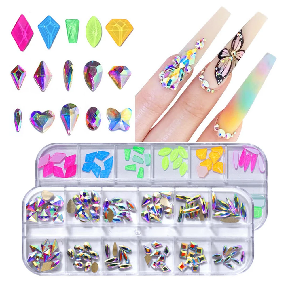 XULIN 12 Grid Fancy Style Non Hot Fix Rhinestone 3D Nail Art Rhinestone For Accessories Decoration Color Multisize Nail Art, Colorful
XULIN 12 Grid Fancy Style Non Hot Fix Rhinestone 3D Nail Art Rhinestone For Accessories Decoration Color Multisize Nail Art, Colorful