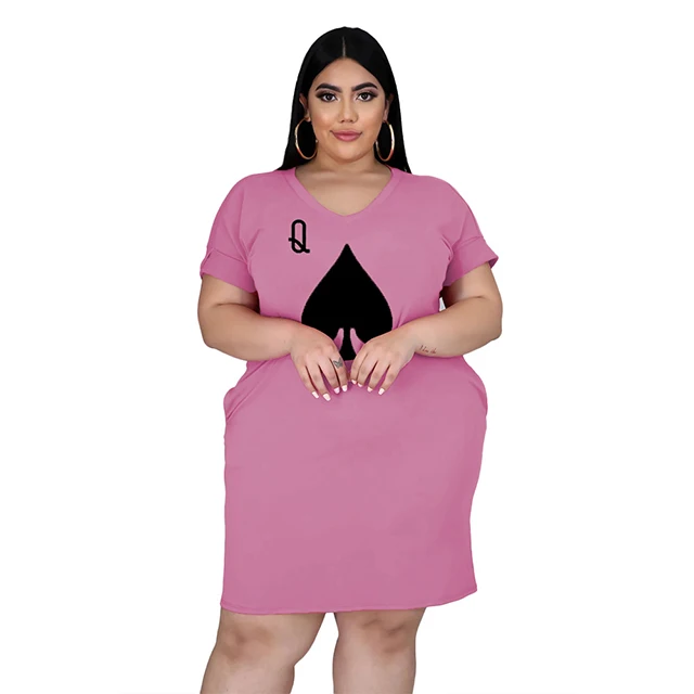 2021 Summer Elegant New Arrivals Plus Size Casual Love Graphic Short Sleeves Oversized Pink Knee Length Dress -YS
2021 Summer Elegant New Arrivals Plus Size Casual Love Graphic Short Sleeves Oversized Pink Knee Length Dress -YS