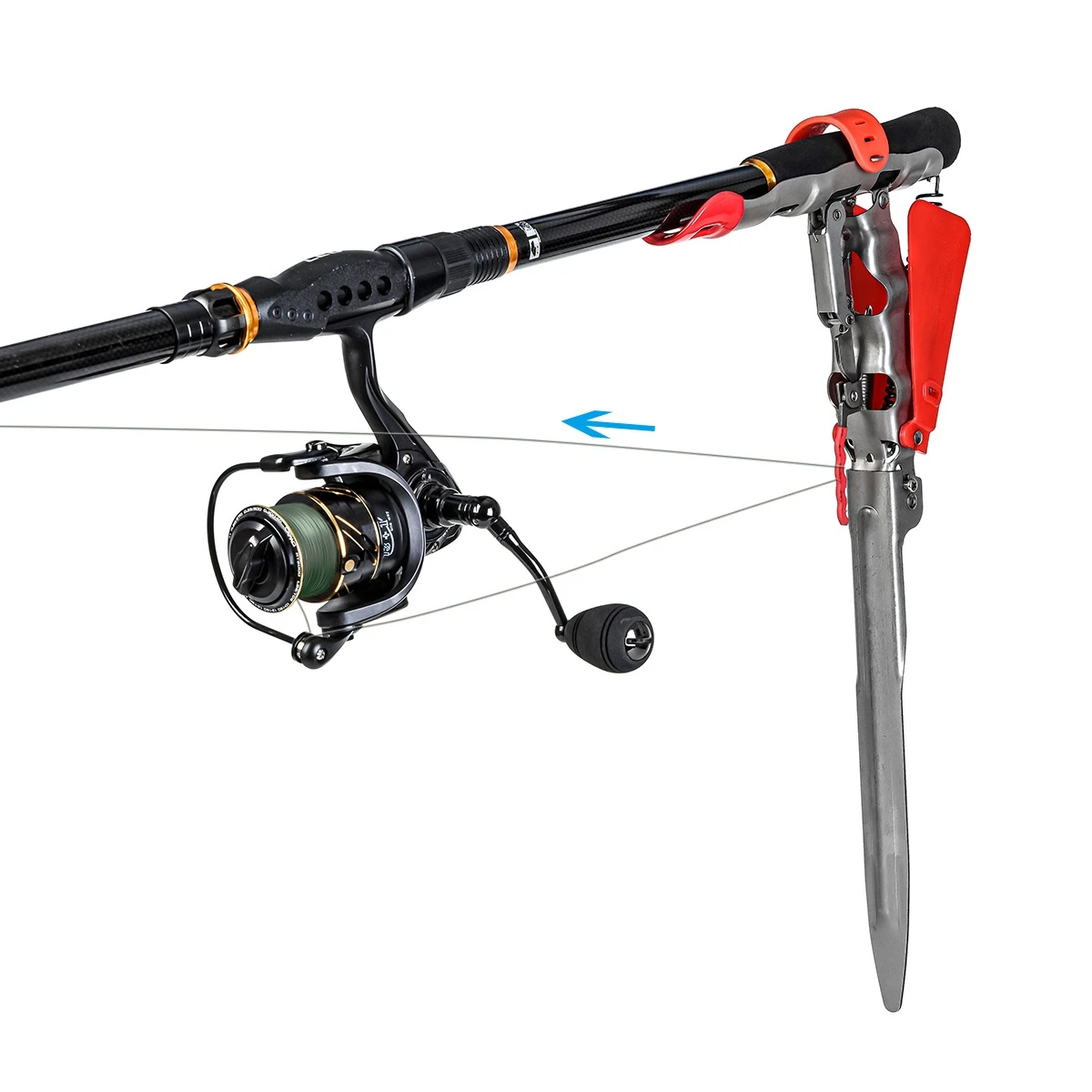 2021 New Fishing Rod Holder Automatic Double Torsion Spring Lifting Rod Fishing Bracket Adjustable Folding Fishing Accessories, Red
2021 New Fishing Rod Holder Automatic Double Torsion Spring Lifting Rod Fishing Bracket Adjustable Folding Fishing Accessories, Red