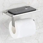 LQS SUS 304 Luxury Modern Toilet Tissue Dispenser Prevent Phone From Slipping