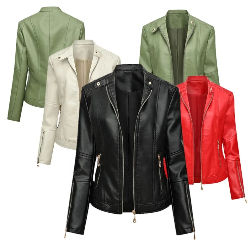 High Quality Windproof Genuine Leather Jacket Women Classic Cuff Zipper Short Jacket Zip Pocket Leather Jackets Ladies
High Quality Windproof Genuine Leather Jacket Women Classic Cuff Zipper Short Jacket Zip Pocket Leather Jackets Ladies