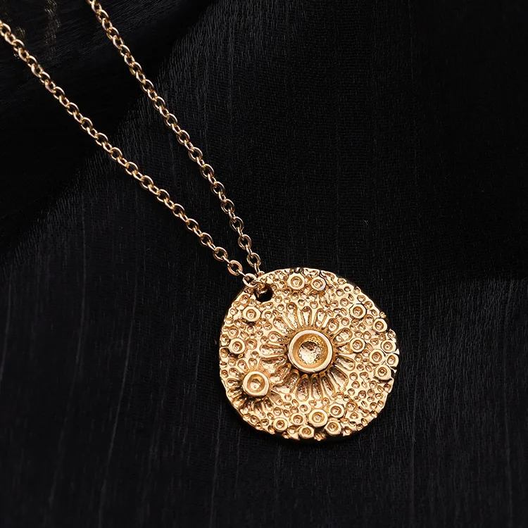 Creative Design Real Gold Plated Planet Moon Pendant Necklace Textured Moon Necklace For Girl Fashion Jewelry
Creative Design Real Gold Plated Planet Moon Pendant Necklace Textured Moon Necklace For Girl Fashion Jewelry