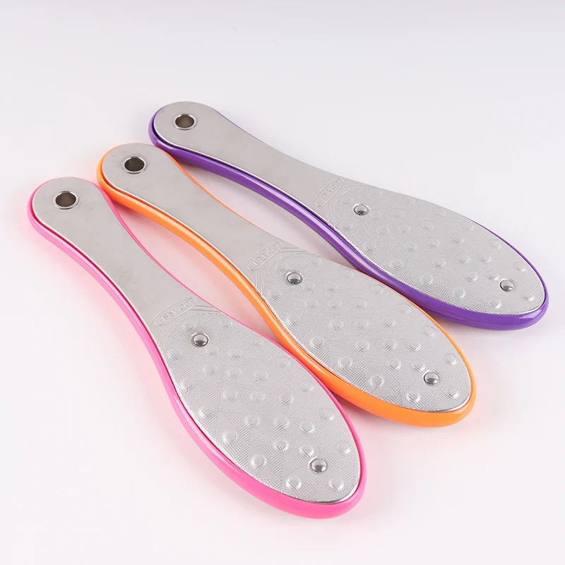 

Stainless Steel Pedicure Tool Double Sides Foot Callus Remover File Rasp, Customized