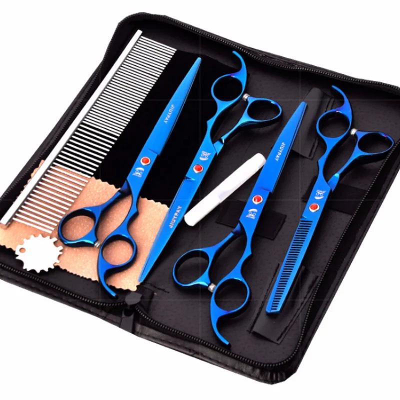 High Quality Professional Beauty Products Dog Scissors Pet Grooming Comb For Household Bending Scissors, Black, silver,blue , purple,black , and red
High Quality Professional Beauty Products Dog Scissors Pet Grooming Comb For Household Bending Scissors, Black, silver,blue , purple,black , and red