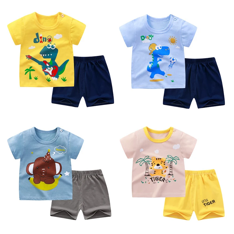 Summer Baby Clothes Sets Kids Short Sleeve Shorts 2pcs Set Cotton Children Short Sleeve Summer Suit
Summer Baby Clothes Sets Kids Short Sleeve Shorts 2pcs Set Cotton Children Short Sleeve Summer Suit