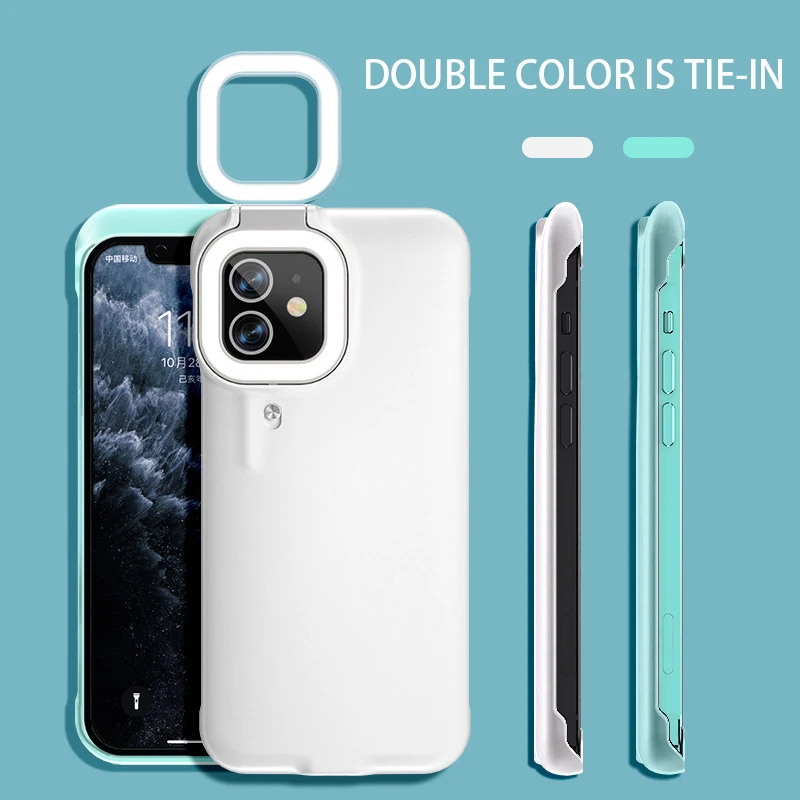 Phone Photo Led Selfie ring fill light Cover phone case with Ring Light Phone Case For iPhone 13 12 11 Pro Max 8 7 Plus X Xr SE
Phone Photo Led Selfie ring fill light Cover phone case with Ring Light Phone Case For iPhone 13 12 11 Pro Max 8 7 Plus X Xr SE