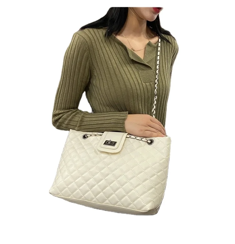 Brand Women Shoulder Bags High Quality PU Leather Handbags Women Hand Bags Large-capacity Shoulder Bag Chain Strap, Khaki /black/white
Brand Women Shoulder Bags High Quality PU Leather Handbags Women Hand Bags Large-capacity Shoulder Bag Chain Strap, Khaki /black/white
