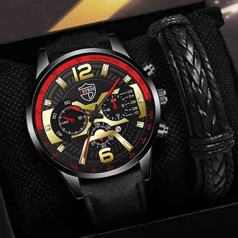 6067 2021 New Men Black Business Watch Classic PU Leather Quartz Sport Watches Mens False Three Eyes Chronograph Display Watch, 6 different colors as picture
6067 2021 New Men Black Business Watch Classic PU Leather Quartz Sport Watches Mens False Three Eyes Chronograph Display Watch, 6 different colors as picture