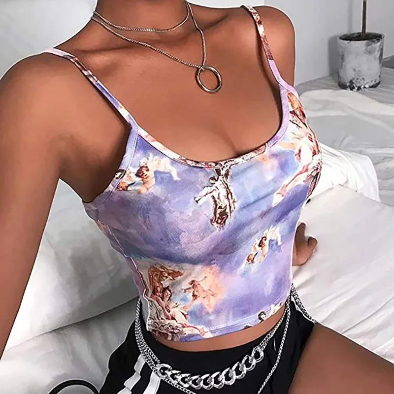 WW-1116 Angel Cupid Printed Condole Sexy Small Vest Vintage Women Tank Tops Sexy For Printing, Customized color
WW-1116 Angel Cupid Printed Condole Sexy Small Vest Vintage Women Tank Tops Sexy For Printing, Customized color