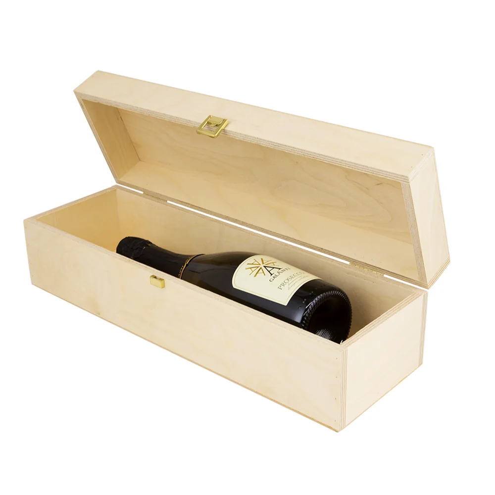 pine single wine bottle gift box bottle wine display single